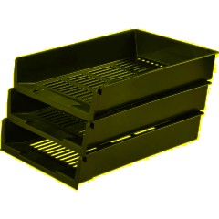 Лоток горизонтальный Attache решетчатый черный ЛТ291АЕ - фото 2