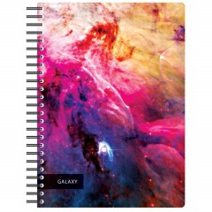 Бизнес-тетрадь 120л,А4,Space Galaxy,300х210мм,70г/квм,белый,карман - фото 4