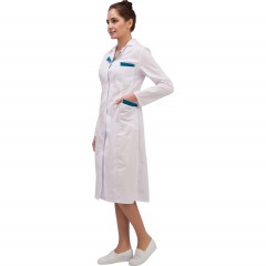 Халат для медицинского персонала м01-ХЛ женский (р.40-42) 158-164 - фото 2