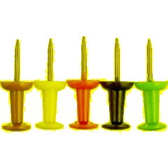 Кнопки силовые д/пробковых досок ATTACHE,пластиковая шляпка,ассорти,50шт/уп - фото 2