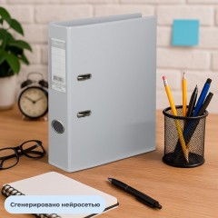 Папка-регистратор Strong Line 50мм, серый, ПБП2, карм.кор Папка-регистратор Strong Line 50мм, серый, ПБП2, карм.кор - фото 11