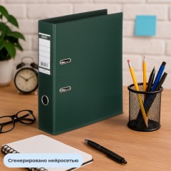 Папка-регистратор Strong Line 70мм,т.-зеленый, ПБП2,карм.кор Папка-регистратор Strong Line 70мм,т.-зеленый, ПБП2,карм.кор - фото 9