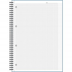 Бизнес-тетрадь 100л,кл,А4,LightBook,спираль,обл.синий,блок белый 70г/м - фото 2