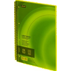 Бизнес-тетрадь 100л,кл,А4,LightBook,спираль,обл.синий,блок белый 70г/м - фото 2