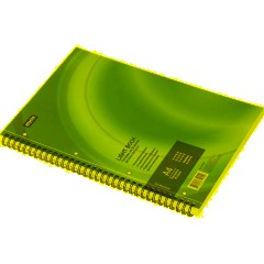 Бизнес-тетрадь 100л,кл,А4,LightBook,спираль,обл.синий,блок белый 70г/м - фото 4