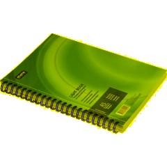 Бизнес-тетрадь 100л,кл,А5,LightBook,спираль,обл.синий,блок белый 70г/м - фото 4