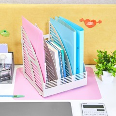Лоток вертикальный Attache сборный 3 отделения серый - фото 9