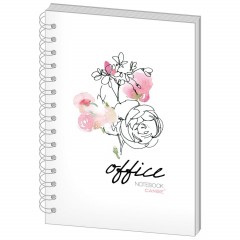 Бизнес-тетрадь 60л,кл,А5,Office Flowers,тв.пер,спир,УФ(СВА5-60OF) Бизнес-тетрадь 60л,кл,А5,Office Flowers,тв.пер,спир,УФ(СВА5-60OF) - фото 5