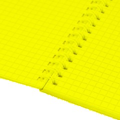 Блокнот 40л,А4,мет.гребень,однотонная обл.,ВДлак,в ассортименте - фото 8