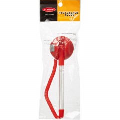 Ручка шариковая на подставке на липучке 8863 красная - фото 4