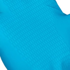 Перчатки VILEDA PROFESSIONAL многоцелевые латексные МНОГОРАЗОВЫЕ х/б напыление, ПРОЧНЫЕ, размер L (большой), синие, 174355 - фото 3