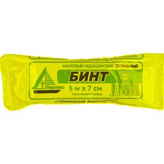 Бинт стер. 5мx7см, Навтекс  пл.36г  ШК05038/68606 - фото 2
