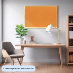 Доска пробковая 60х90 Attache Economy деревян. рама Россия Доска пробковая 60х90 Attache Economy деревян. рама Россия - фото 8