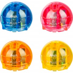 Точилка Y-plus Arch DSX0701 D детская с контейн 2 отв.до 8 и 11 мм.цв в асс - фото 2