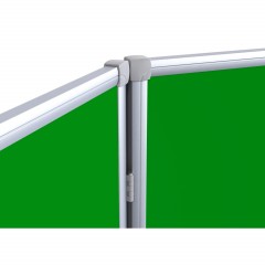 Доска меловая - магнитная зеленая 100х300 2-створ. Россия - фото 3