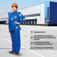 Костюм летний жен. л06-КБР вас.оранж. (64-66)158-164 - фото 2