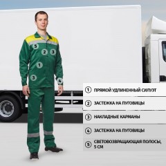 Костюм летний муж л02-КБР кур/бр зел/желт 64-66/170-176 Костюм летний муж л02-КБР кур/бр зел/желт 64-66/170-176 - фото 3