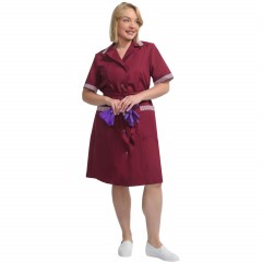 Халат для горничных и уборщиц у01-ХЛ кор.рукав бордо(р.56-58)158-164 Халат для горничных и уборщиц у01-ХЛ кор.рукав бордо(р.56-58)158-164 - фото 15