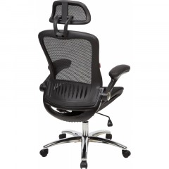 Кресло S_BN_Hg_EChair-552 TTW Net сетка черная, хром Кресло S_BN_Hg_EChair-552 TTW Net сетка черная, хром - фото 5