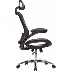 Кресло S_BN_Hg_EChair-552 TTW Net сетка черная, хром Кресло S_BN_Hg_EChair-552 TTW Net сетка черная, хром - фото 4