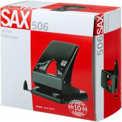 Дырокол SAX 506 до 40л., металл, с лин., красный, Австрия-Венгрия Дырокол SAX 506 до 40л., металл, с лин., красный, Австрия-Венгрия - фото 3