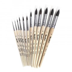 Кисть художеств. Roubloff белка,мягкая,круглая, №1,корот.ручка, ЖБ1-01,00Б - фото 2