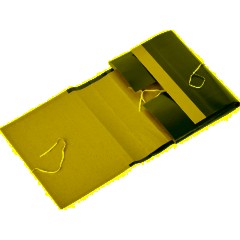 Папка архивная крафт/бумвинил  12см 4 завязки,красн - фото 4