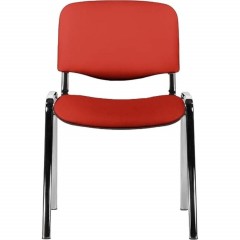 Стул UP_EChair Rio(ИЗО) хром, к/з красный Z29 - фото 2