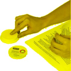 Подушка для смачивания пальцев гелевая Attache Selection Цветок Лотоса, 25г - фото 4