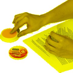 Подушка для смачивания пальцев гелевая гелевая Attache Selection Ромашка, 2 - фото 4