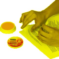 Подушка для смачивания пальцев гелевая гелевая Attache Selection Ромашка, 2 - фото 5