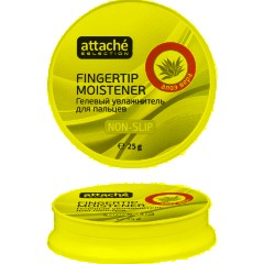Подушка для смачивания пальцев гелевая гелевая Attache Selection Алоэ Вера, - фото 3
