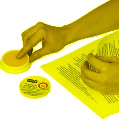 Подушка для смачивания пальцев гелевая гелевая Attache Selection Алоэ Вера, - фото 4