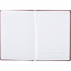 Ежедневник недатированный бордо, тв пер, 140х200, 160л, Lozanna AZ052/bordo - фото 3