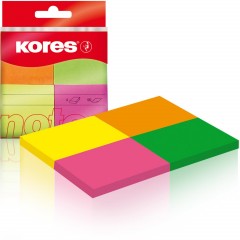 Стикеры Kores бум.для зам. 40х50 неон.гамма 4шт./уп.по 50л. &#039;48450 - фото 4