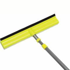 Швабра для мытья окон Home Queen сгон(склиз) губка, ручка телескопическая - фото 2