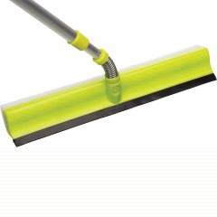 Швабра для мытья окон Home Queen сгон(склиз) губка, ручка телескопическая - фото 3
