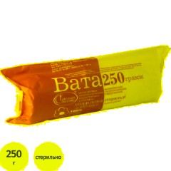Вата хирург. стер. 250г ШК0959