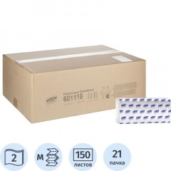 Полотенца бумажные д/дисп. Luscan Professional M-слож2слбелвтор150л21пач/уп Полотенца бумажные д/дисп. Luscan Professional M-слож2слбелвтор150л21пач/уп - фото 2