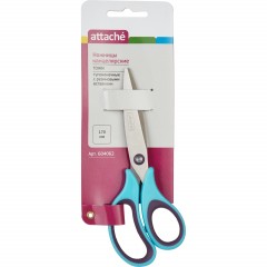 Ножницы Attache Town 170мм эргоном. руч. без покрытия, цвет фиол/голуб Ножницы Attache Town 170мм эргоном. руч. без покрытия, цвет фиол/голуб - фото 2