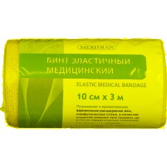 Бинт эластичный 3мх10см с застежкой Meridian - фото 4