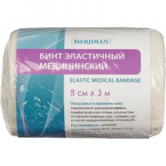 Бинт эластичный 3мх8см с застежкой Meridian Бинт эластичный 3мх8см с застежкой Meridian - фото 5