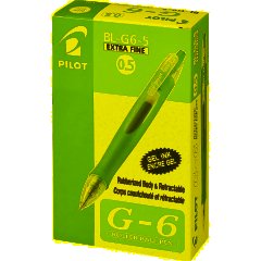 Ручка гелевая автомат. PILOT BL-G6-5 резин.манжет. син 0,3мм Япония - фото 3