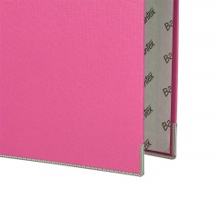 Папка-регистратор ECONOMY PLUS 80мм, фуксия, ПБП1, карм.кор.,мет.уг - фото 3