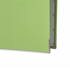 Папка-регистратор ECONOMY PLUS 80мм, лайм, ПБП1, карм.кор.,мет.уг - фото 3