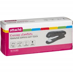 Степлер Attache Comfort до 20 лист, soft touch покрытие, черн, №24/6, 26/6 Степлер Attache Comfort до 20 лист, soft touch покрытие, черн, №24/6, 26/6 - фото 2