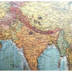 Карта настенная Мир политическая 1:22млн.,ретро стиль - фото 2