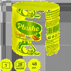 Бумага туалетная ЭКО PlusheLight 1сл,28м,сер,б/втулки,48рул/уп_упаковка У