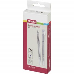 Ручка гелевая неавтомат. Attache Ice синий стерж, 0,5мм - фото 4