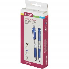 Ручка гелевая автомат. Attache Hammer синий стерж,0,5мм,манж - фото 4